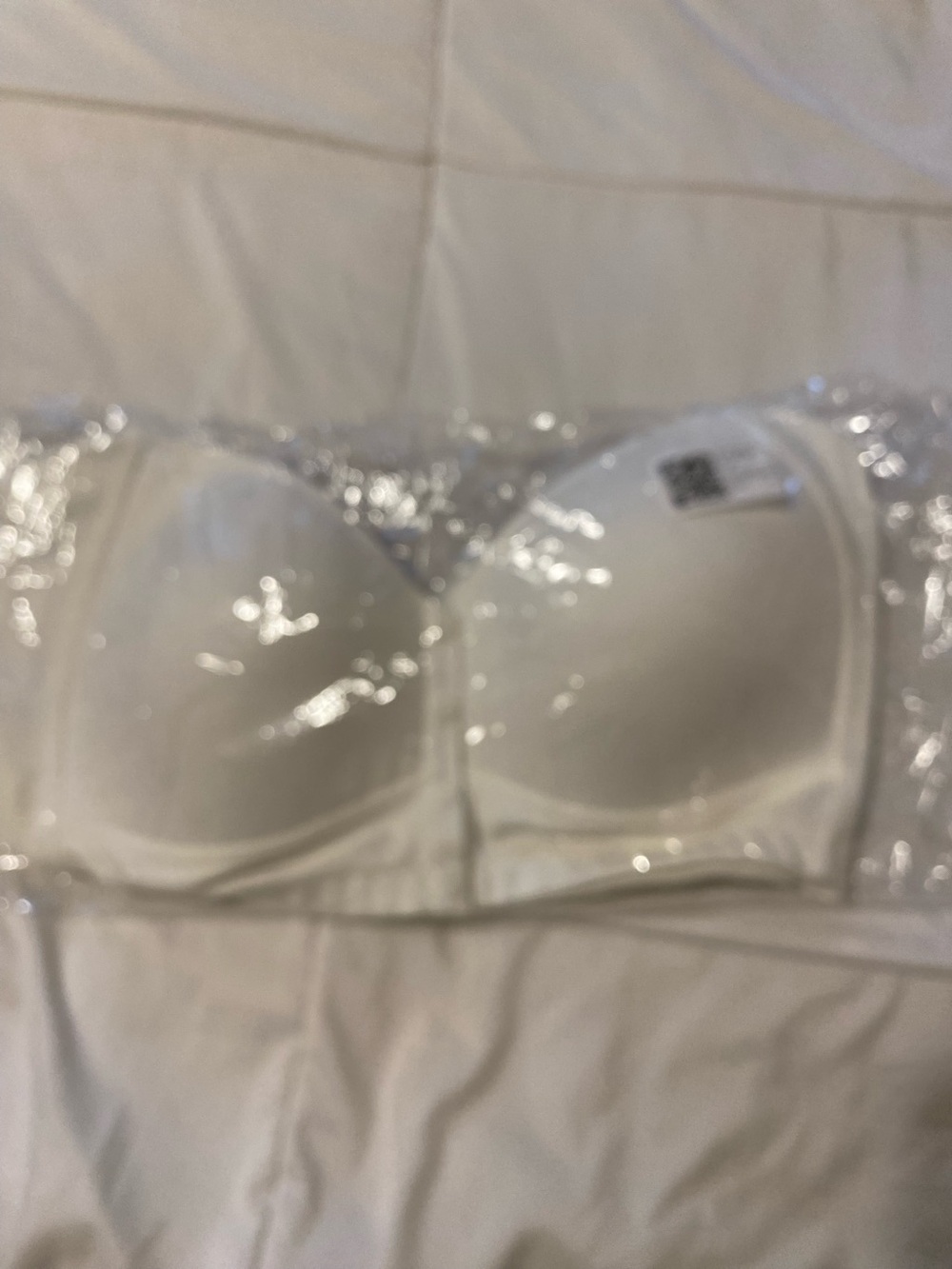 Daisy White Strapless Bandeau